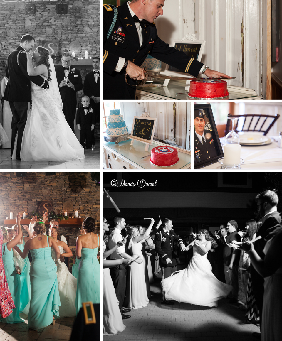 Farm Wedding Reception, wedding cakes, wedding dancing, bridal get away, Fallen Comrade Ceremony