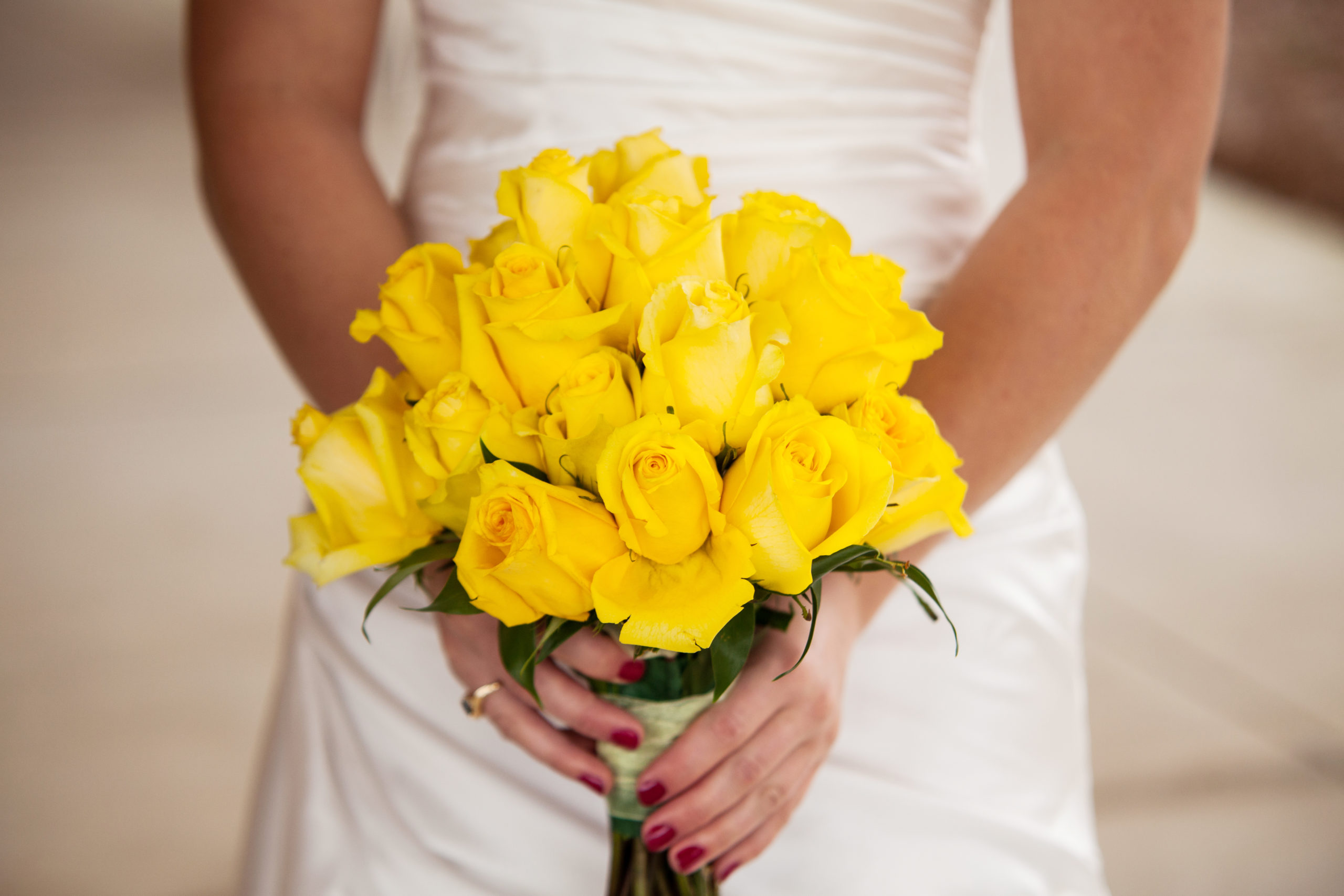 Yellow Bridal Bouquet