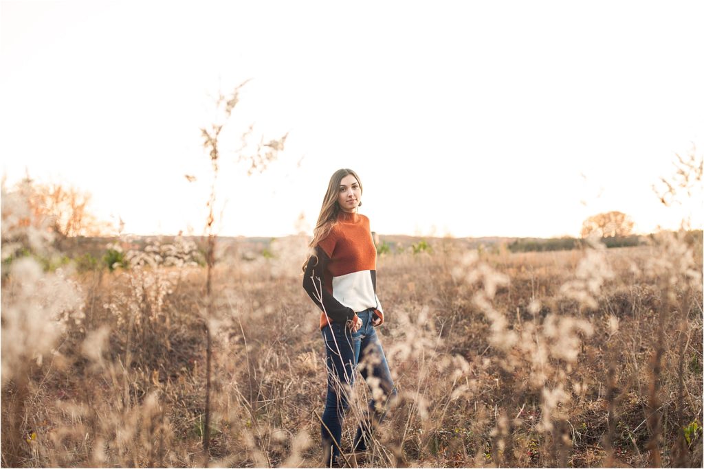 Fall Senior Girl - The Cottage Photography