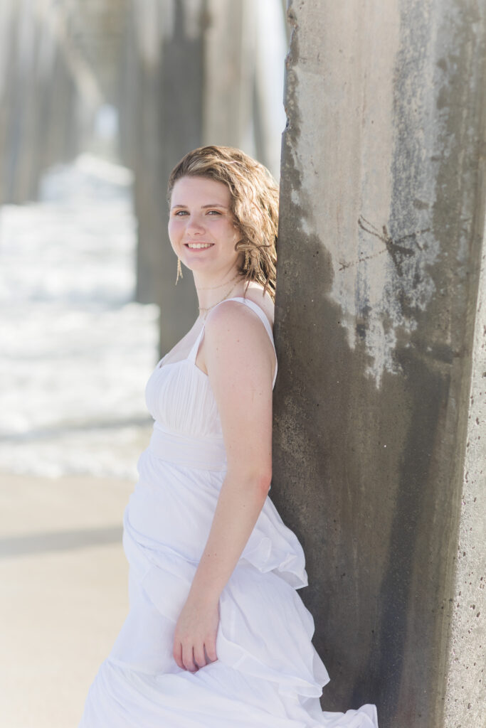 beach senior portraits