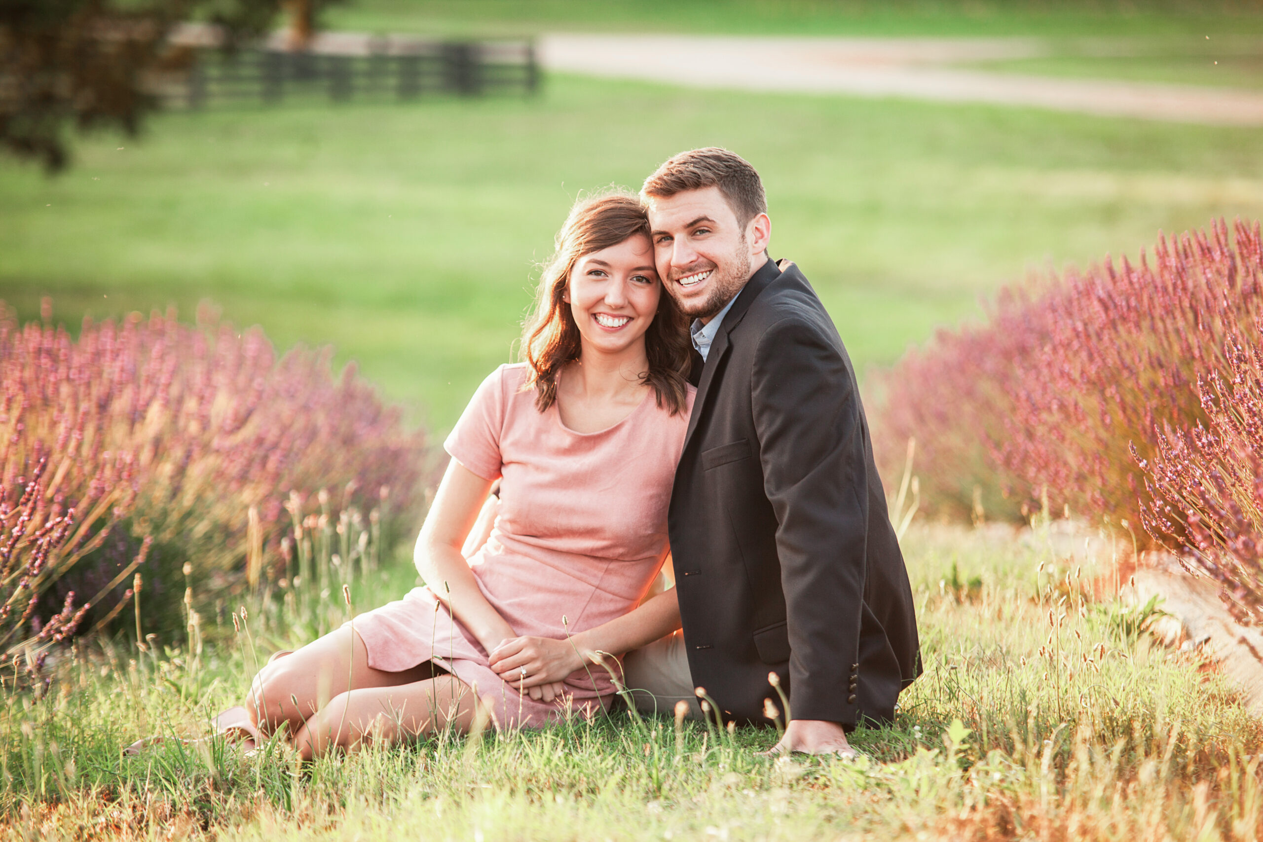 Couple in a lavender field